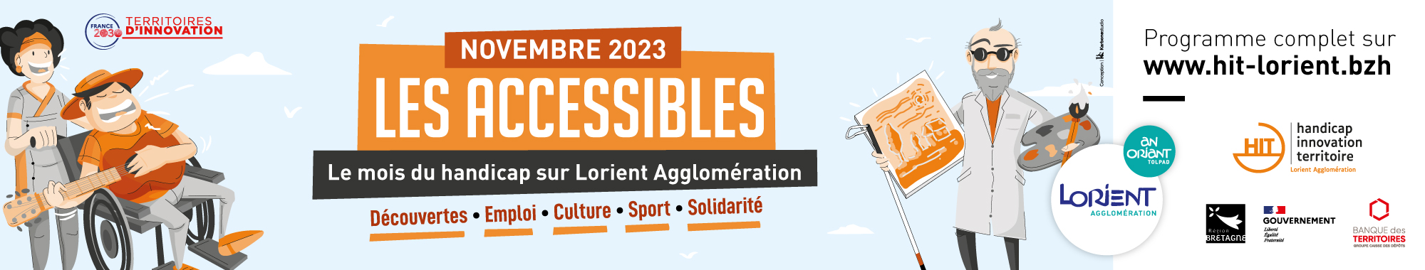 bandeau les accessibles 2023